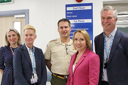 Helen with leading staff at RJAH