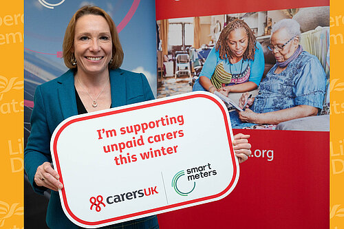 Helen supporting unpaid carers