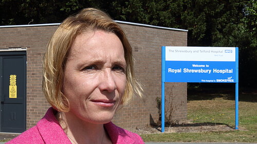 Helen Morgan at Royal Shrewsbury Hospital