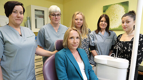 Helen at a North Shropshire dental practice