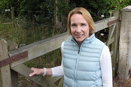 Helen Morgan at a North Shropshire Farm