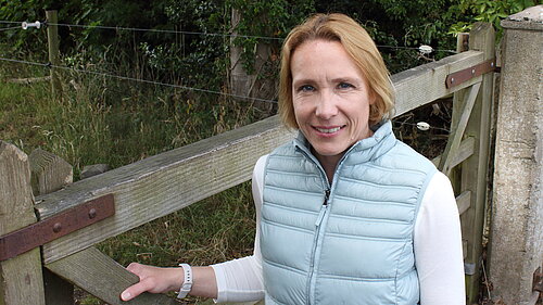 Helen Morgan at a North Shropshire Farm