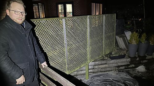 Cllr. Owen views local flooding