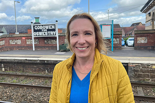 Helen Morgan at Gobowen Station