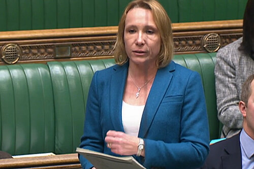 Helen Morgan in Parliament