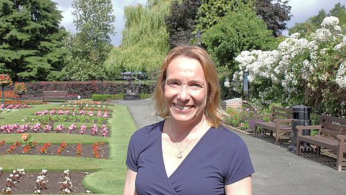 Helen with Oswestry in Bloom