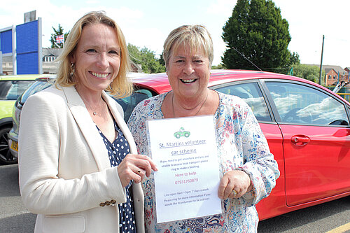 Helen Morgan with Car Club organiser