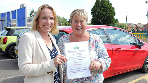 Helen Morgan with Car Club organiser