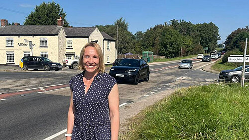 Helen at Llynclys crossroads