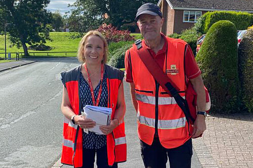 Helen joins a Royal Mail postie for a delivery round