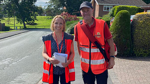 Helen joins a Royal Mail postie for a delivery round