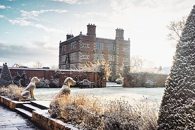 Soulton Hall in the snow