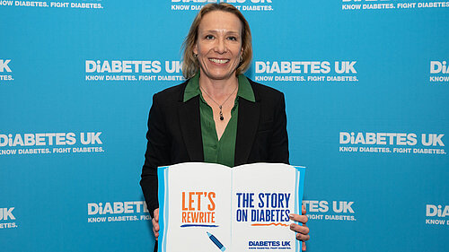 Helen Morgan supporting Diabetes UK