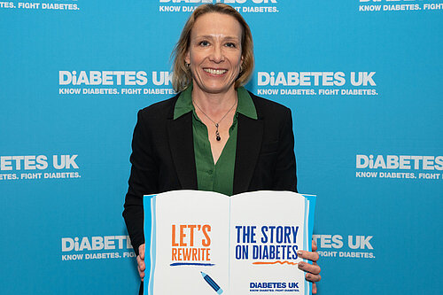 Helen Morgan supporting Diabetes UK