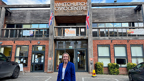 Helen at Whitchurch Civic Centre