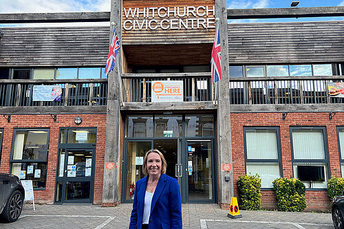 Helen at Whitchurch Civic Centre