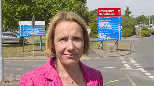 Helen Morgan at a local hospital