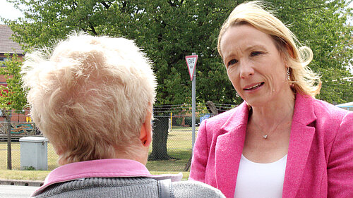 Helen hearing from a North Shropshire resident