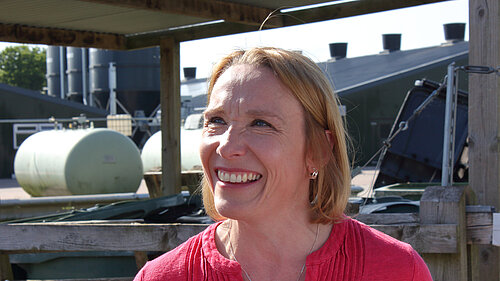 Helen with oil tank