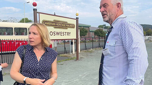 Helen at Oswestry Station