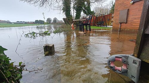 Flooding on Guinevere Close