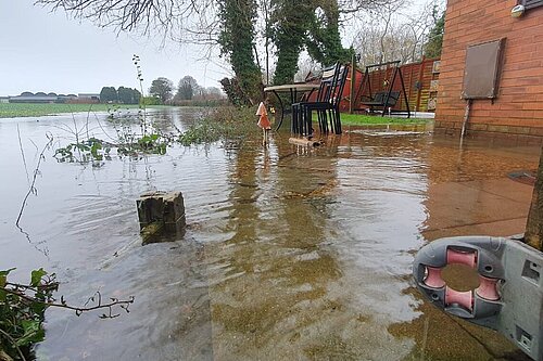 Flooding on Guinevere Close