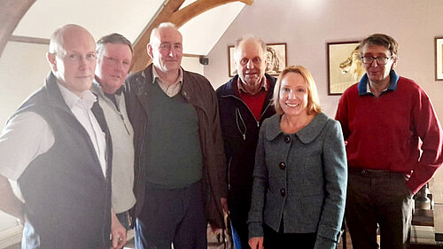 Helen with members of Shawbury NFU