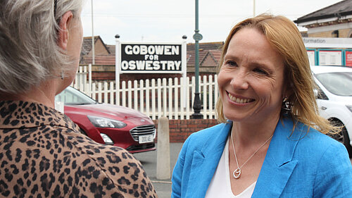 Helen Morgan at Gobowen Station