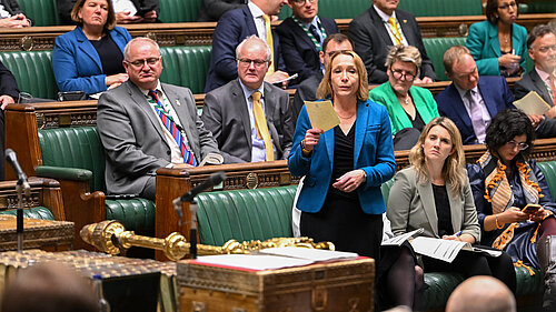 Helen Morgan speaking in Parliament