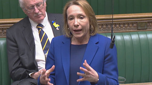 Helen speaking in Parliament