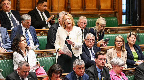 Helen Morgan speaking in Parliament